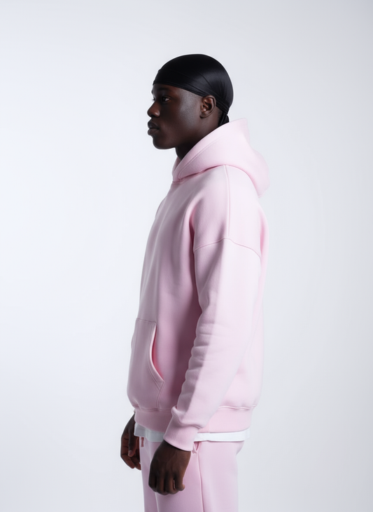 Unisex Basic Oversize Hoodie (Pink)