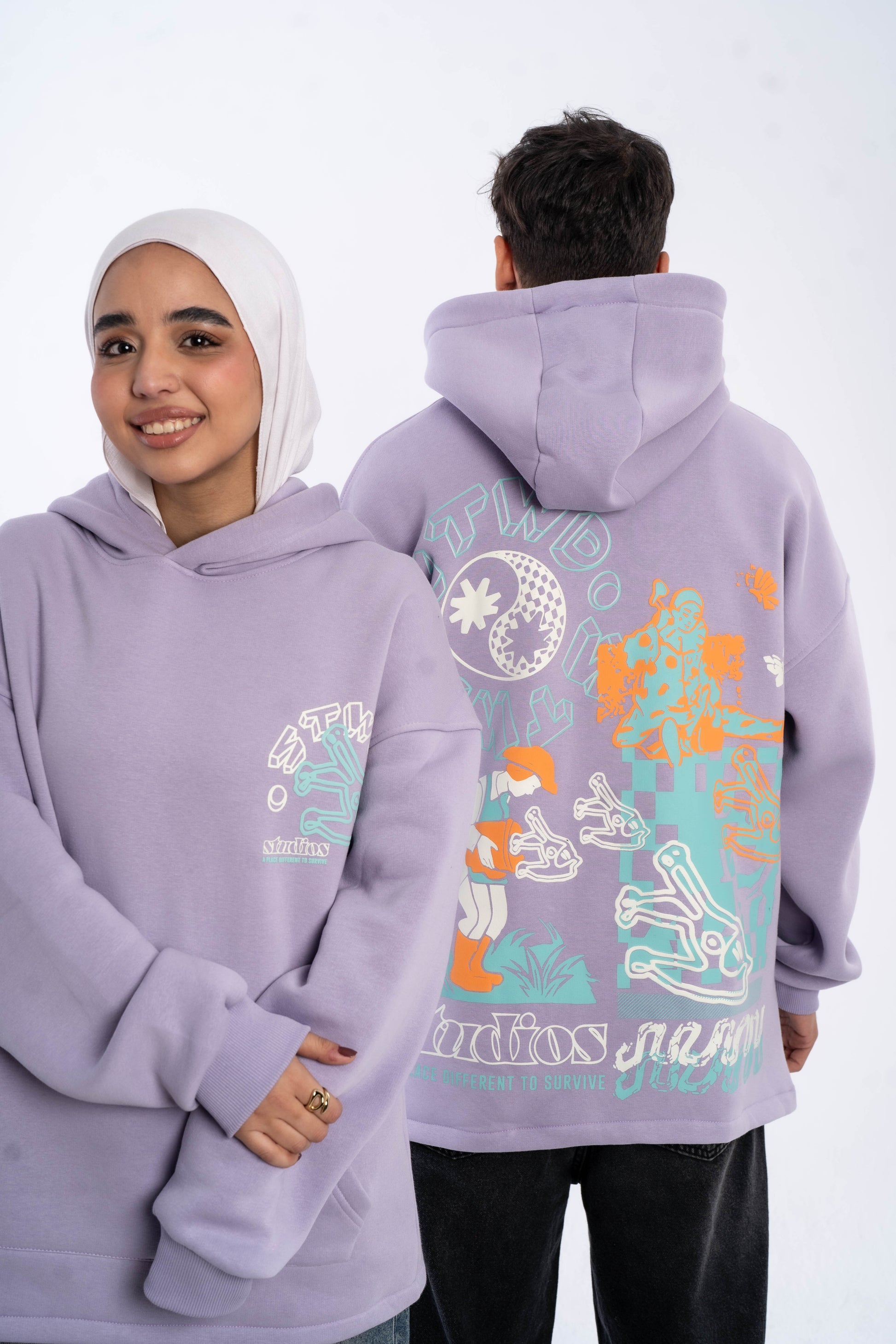 Art oversize hoodie