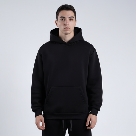 Unisex Basic Oversize Hoodie (Black)