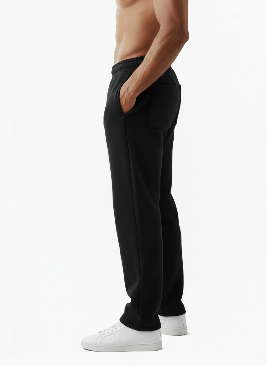 Comfy Straight pants (Black)