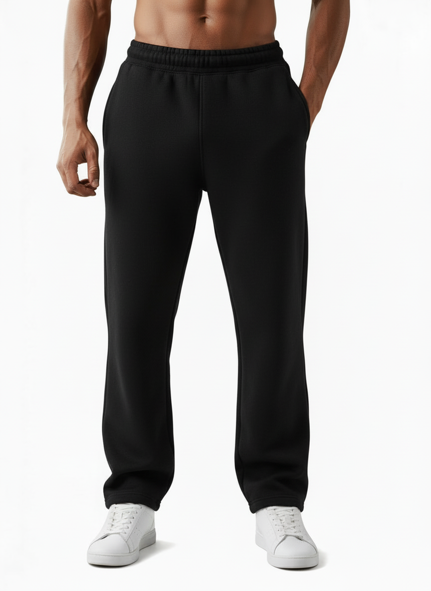 Comfy Straight pants (Black)