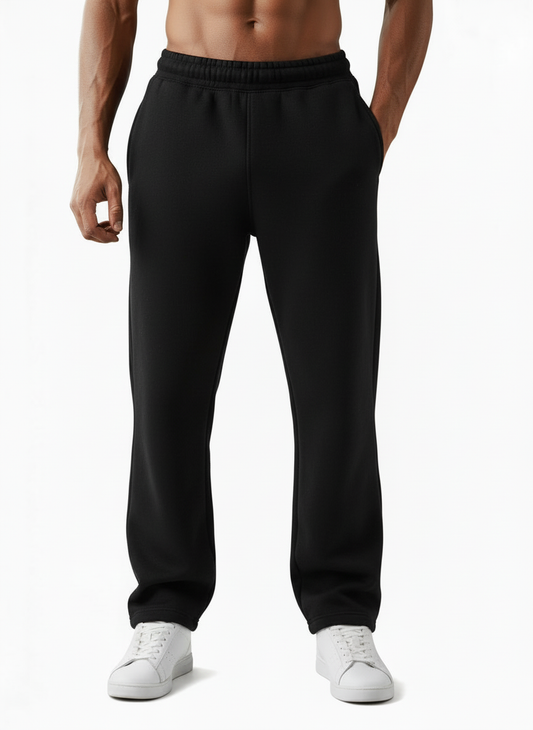Comfy Straight pants (Black)