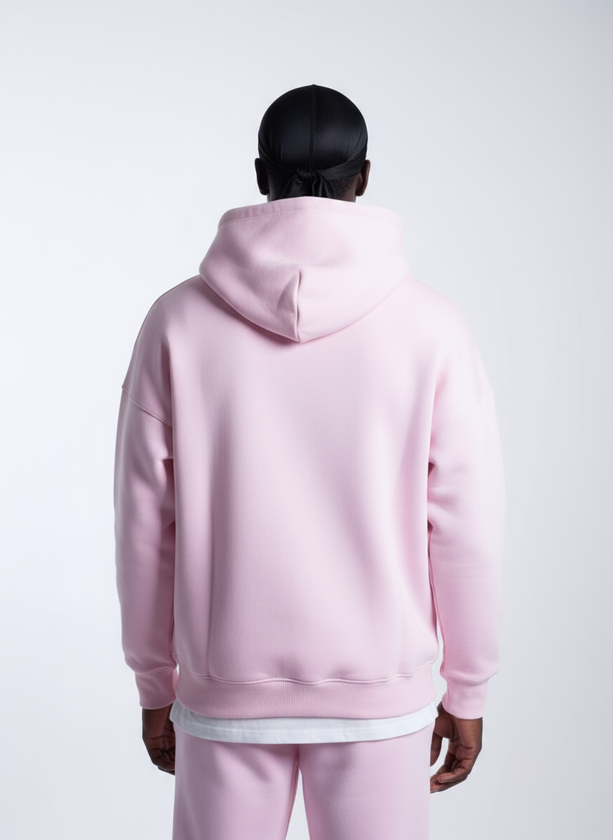 Unisex Basic Oversize Hoodie (Pink)