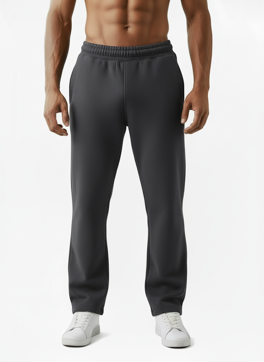 Comfy Straight pants (Dark gray)